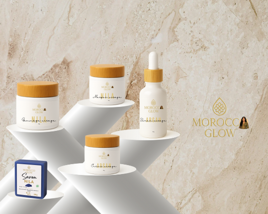 🌿 Coffret Visage MoroccoGlow – Rituel Beauté Oriental